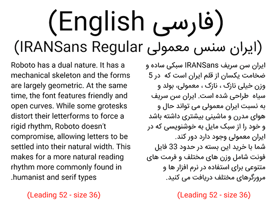 فونت ایران‌سنس