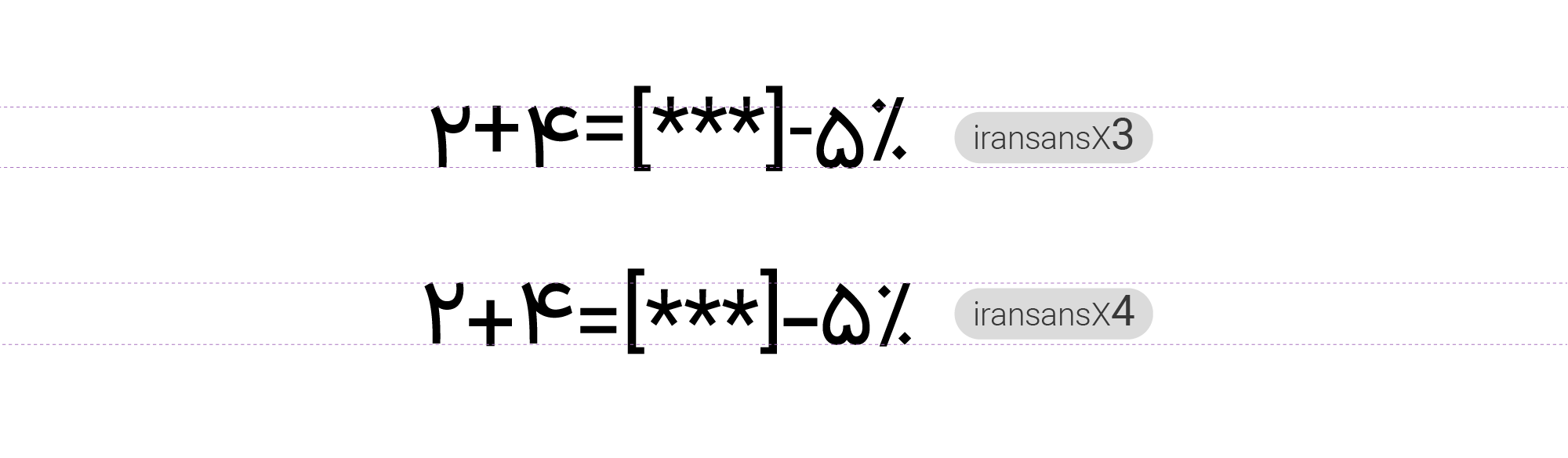 فونت تراز عمودی